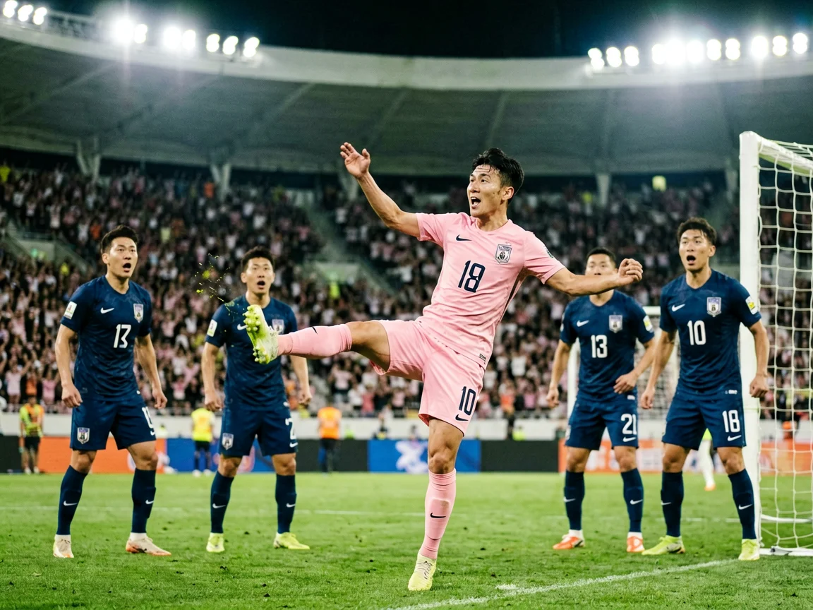 足球赛前训练,李刚仁2026世界杯